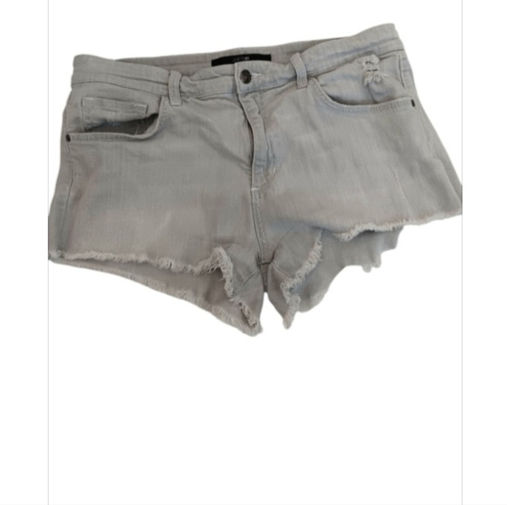 Joe’s Jeans – Light Gray High Rise Cutoff Denim Shorts (31)